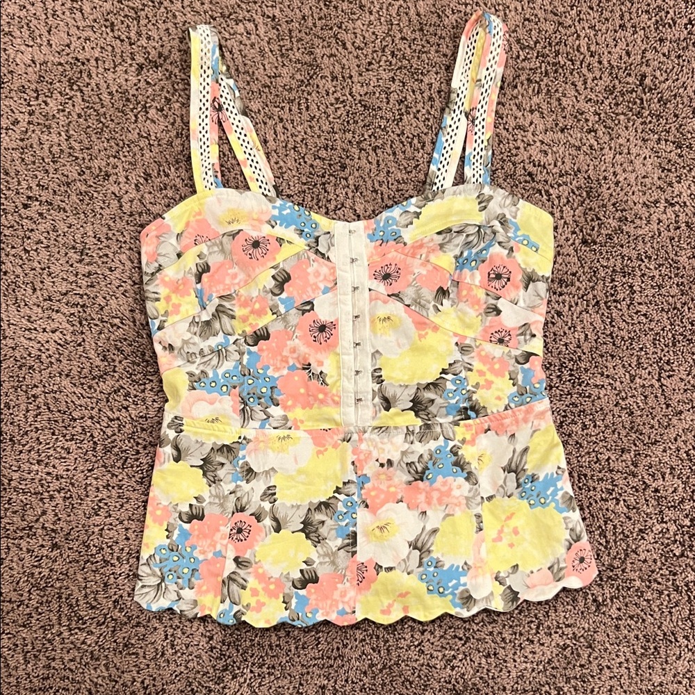 Free People Women’s Multicolor Floral Camisole Size 4